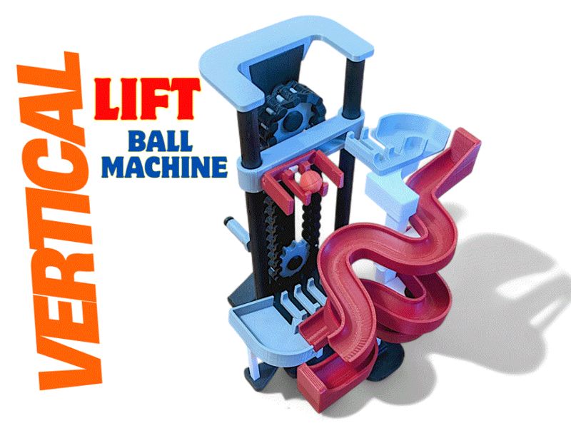 Marble Run With Vertical Lift