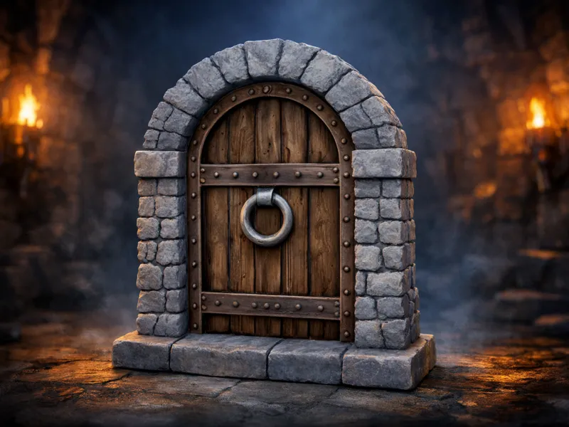 D&D Tabletop Gelände Terrain – Tor Tür
