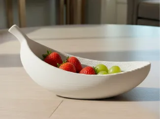 Banana Peel Bowl - Modern Fruit Basket & Decor