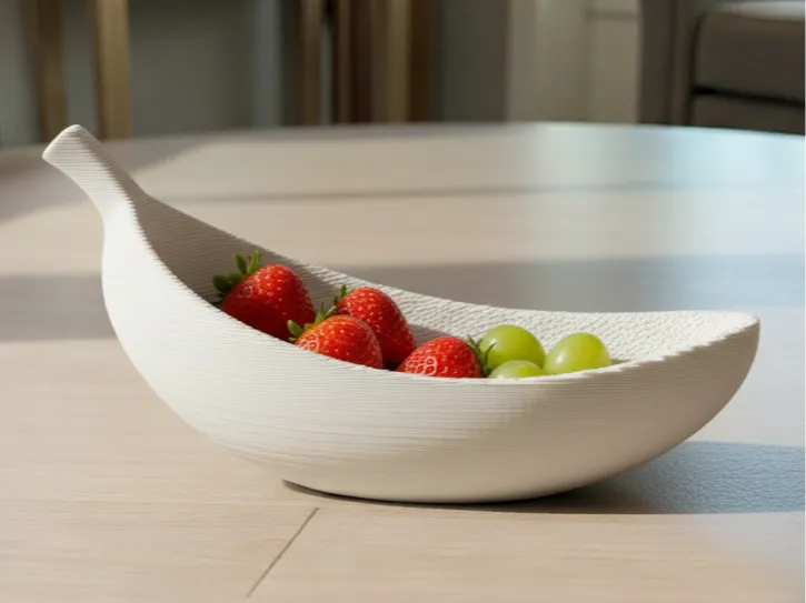 Banana Peel Bowl - Modern Fruit Basket & Decor