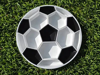 Football Snack Bowl with Removable Compartments