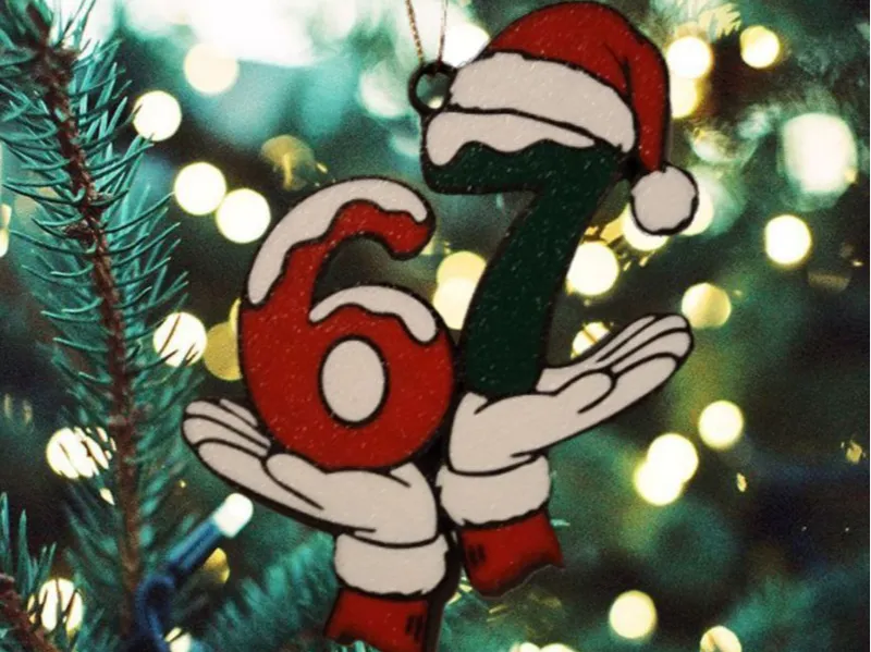 6 7 Christmas Ornament