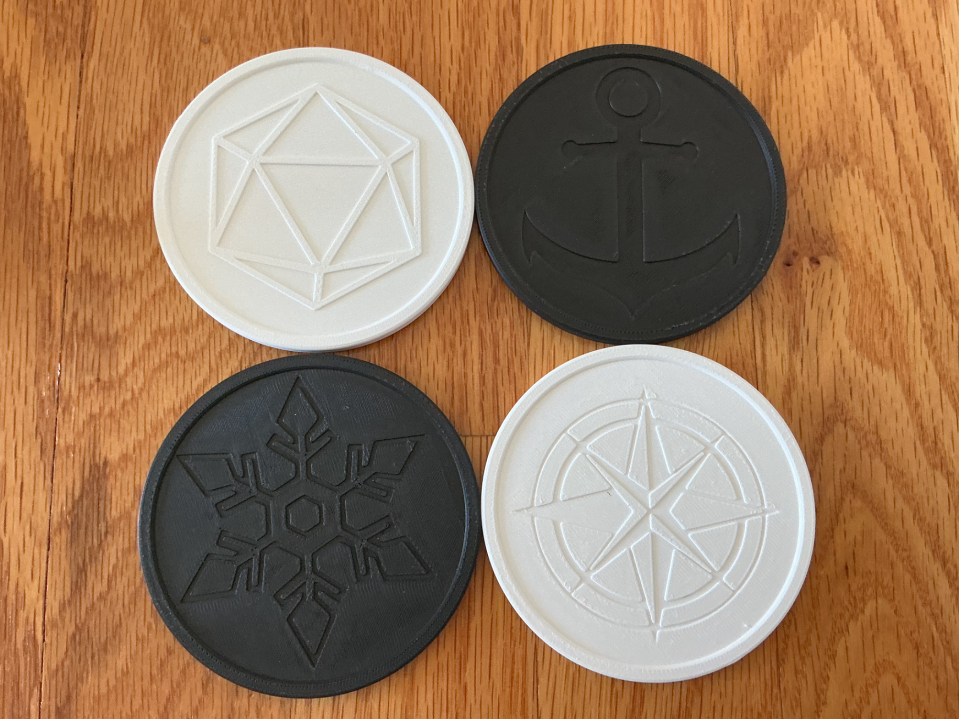 Modern Coaster Set with Holder