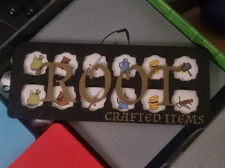Root Crafted Items tray