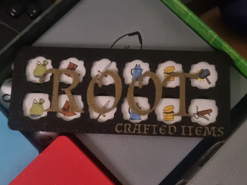 Root Crafted Items tray