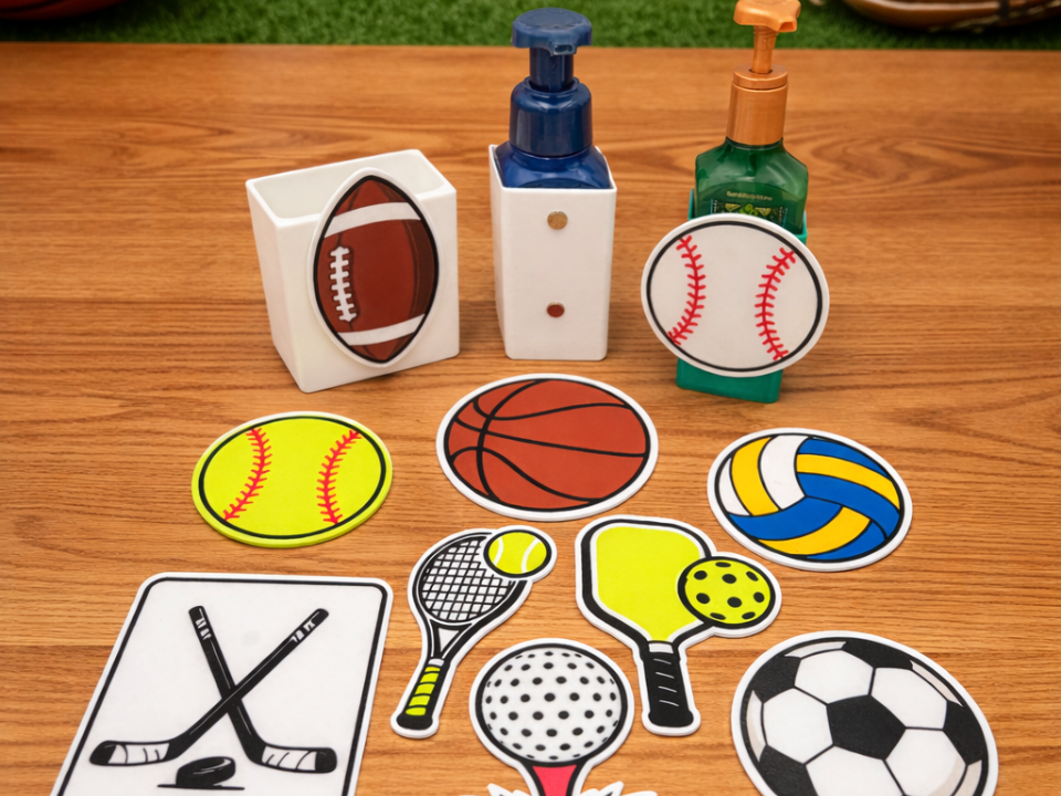 Sports magnets - faces for dispensers