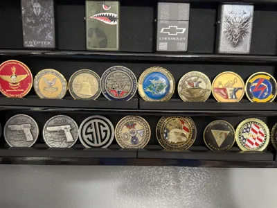 Coin stand for Shadow Box