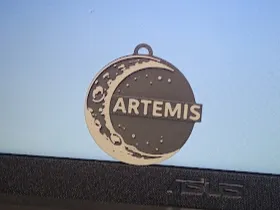 Artemis Rocket Keychain