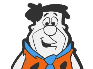 Fred Flintstone - Classic Pic in 3D
