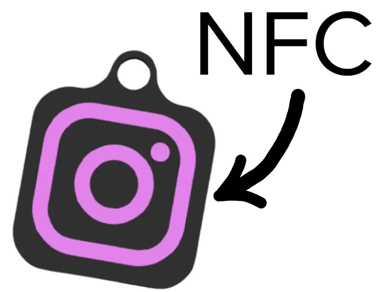 Instagram NFC Keychain