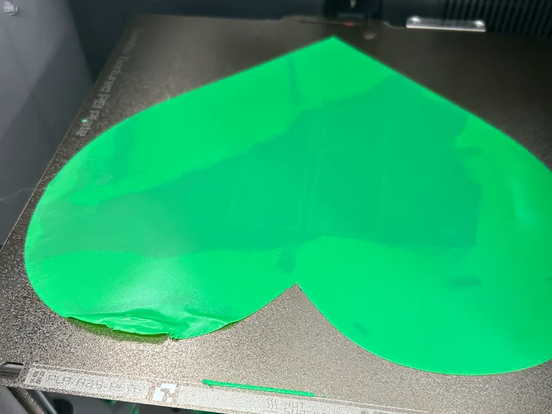 Valentines Themed First Layer Test
