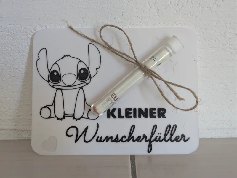 Wunscherfüller Karte Geldgeschenk