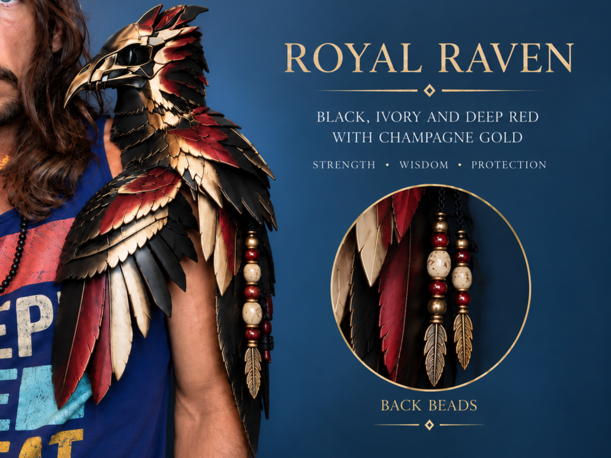 WEARABLE COSPLAY - Royal Raven, Shoulder Pauldron 3D model