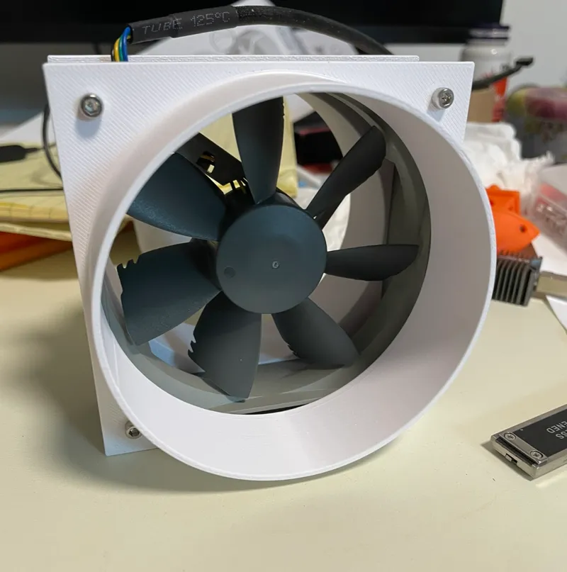92mm PC fan vent/duct adapter - 4 inch