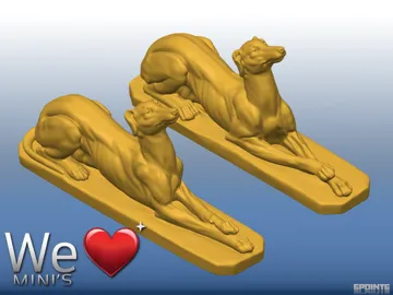 Figura decorativa: WLM - Pair of VIntage Greyhound Statues — vista de referencia 5