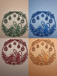 Couronne silhouette de Pâques pour porte ou mur — photo 2