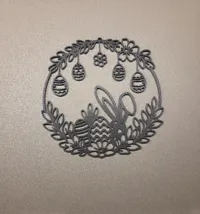 Couronne silhouette de Pâques pour porte ou mur — photo 4