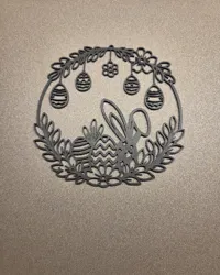 Couronne silhouette de Pâques pour porte ou mur — photo 3
