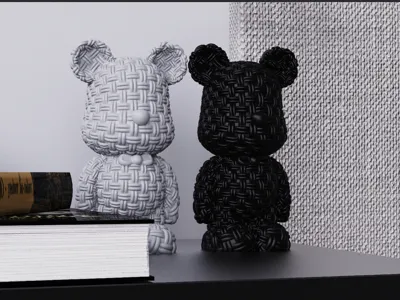 「知性と暴力」アクリル画 熊の動物画 Amazon.co.jp: 暴力的なクマの置物おもちゃモデルアートおもちゃ