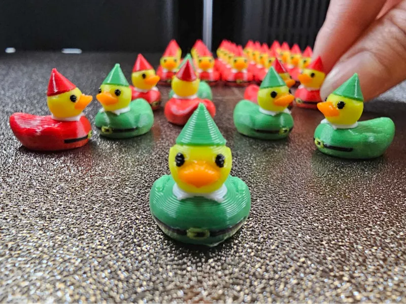 Cute Little Elf Duck | Christmas Holiday Decor