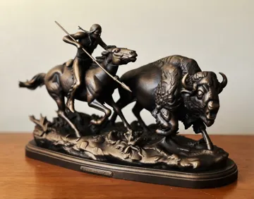 Modelo para impresión 3D: Buffalo Hunt — vista de referencia 4
