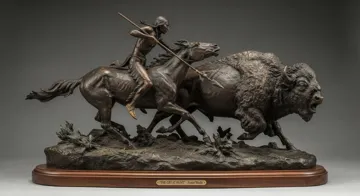 Modelo para impresión 3D: Buffalo Hunt — vista de referencia 5