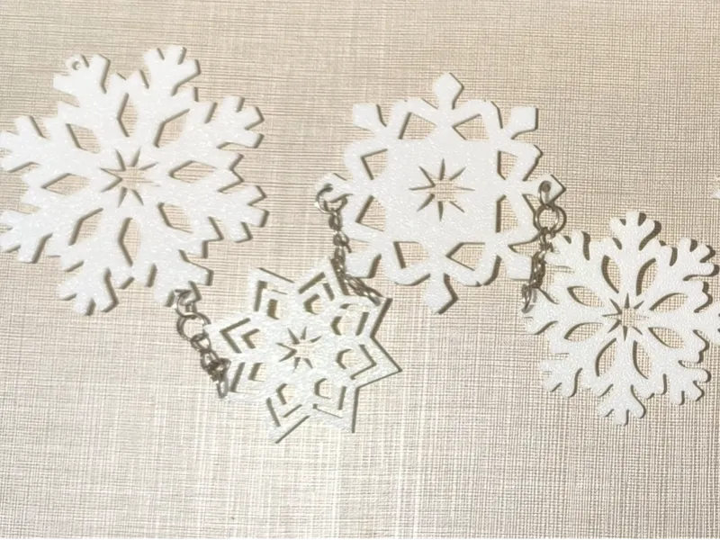 Copos de nieve - Decoración Navidad