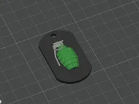 0.2mm nozzle grenade tag.