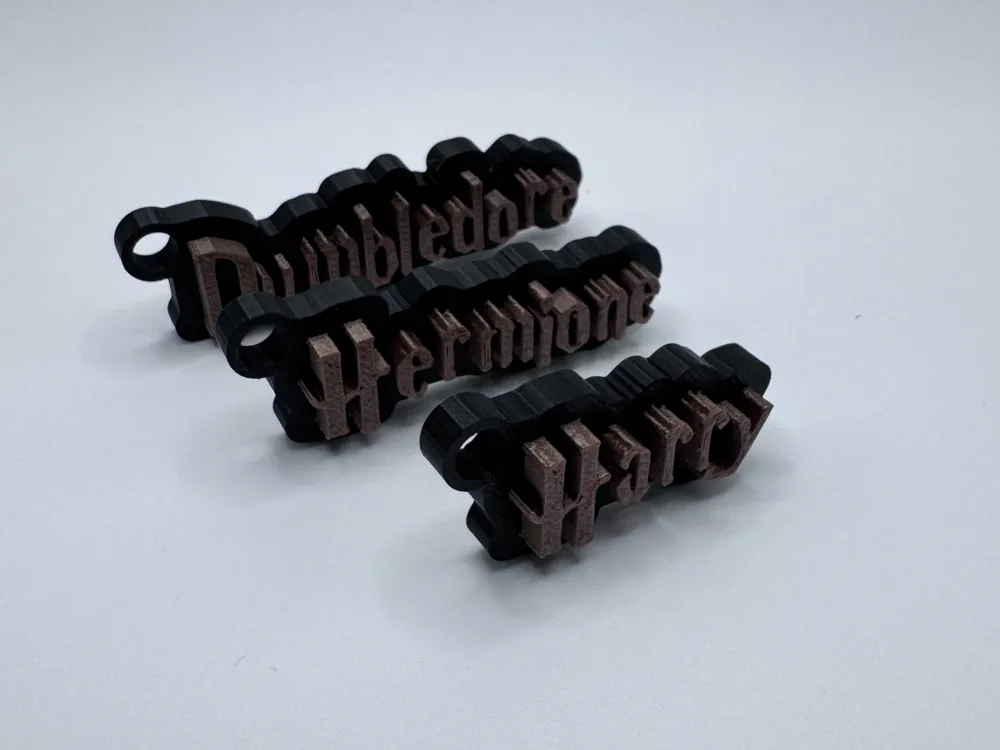 Fantastico portachiavi con scritta Harry Potter fatto a mano, regalo dal design speciale