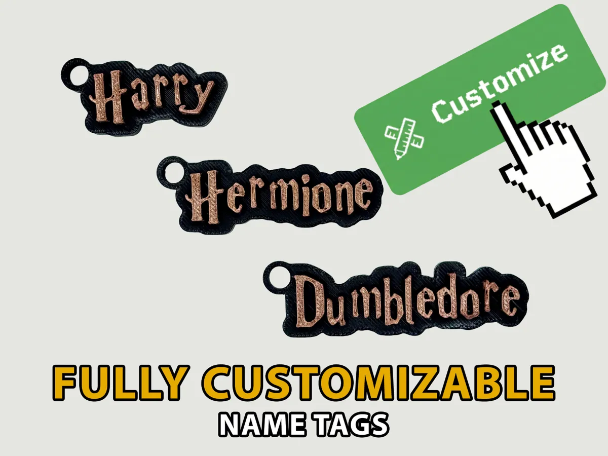 Fantastico portachiavi con scritta Harry Potter fatto a mano, regalo dal design speciale