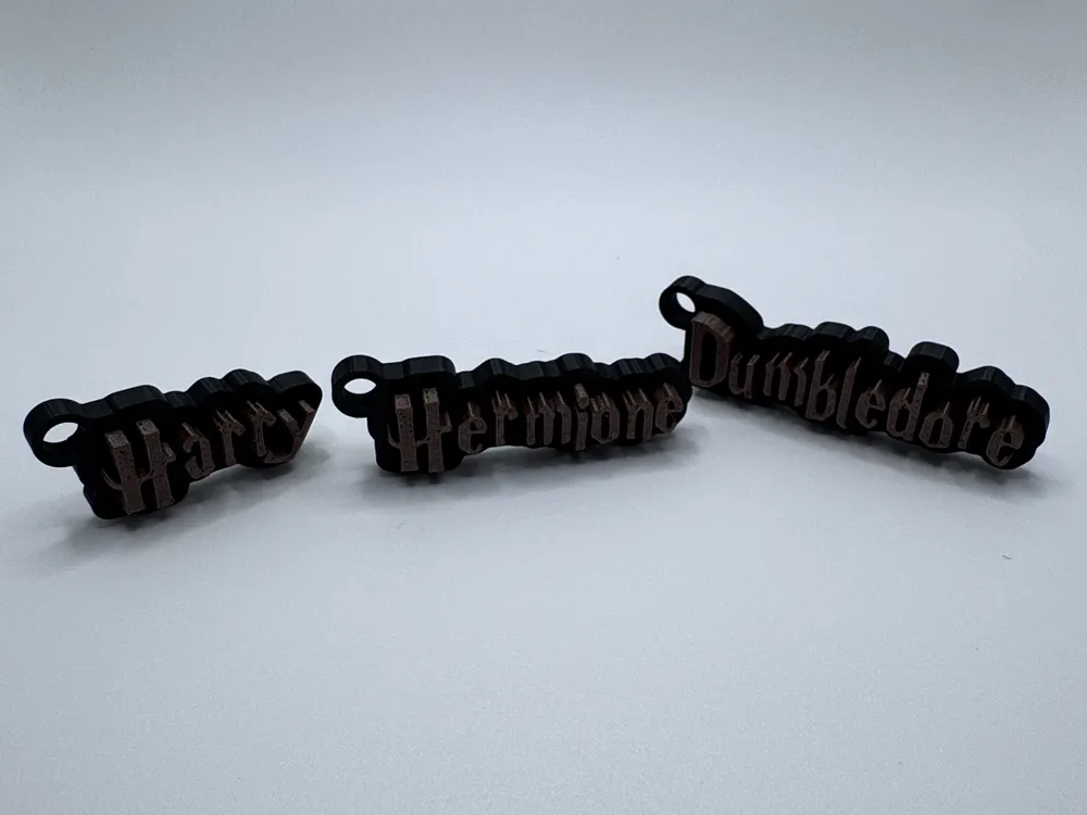 Fantastico portachiavi con scritta Harry Potter fatto a mano, regalo dal design speciale