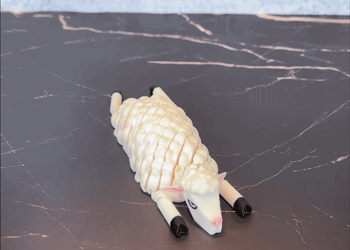 Miniatura 1 do modelo 3D Flexi Sheep (Harold)