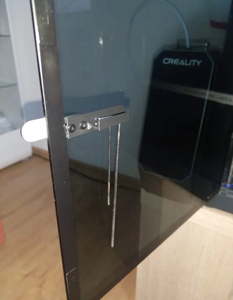 Allen key holder in bambu door