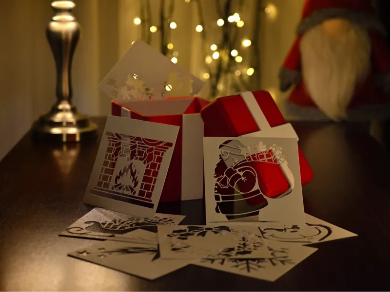 Christmas Stencil Kit & Gift Box