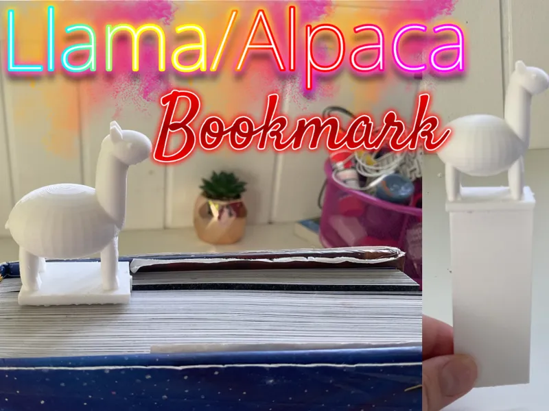 llama/alpaca book mark
