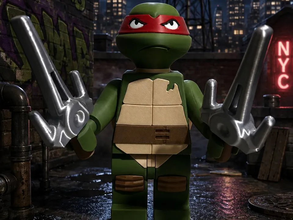 Accesorio para impresora 3D: TMNT RAPHAEL - NO AMS NEEDED. Referencia del modelo original.