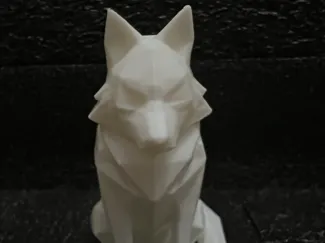 Low Poly Style Wolf