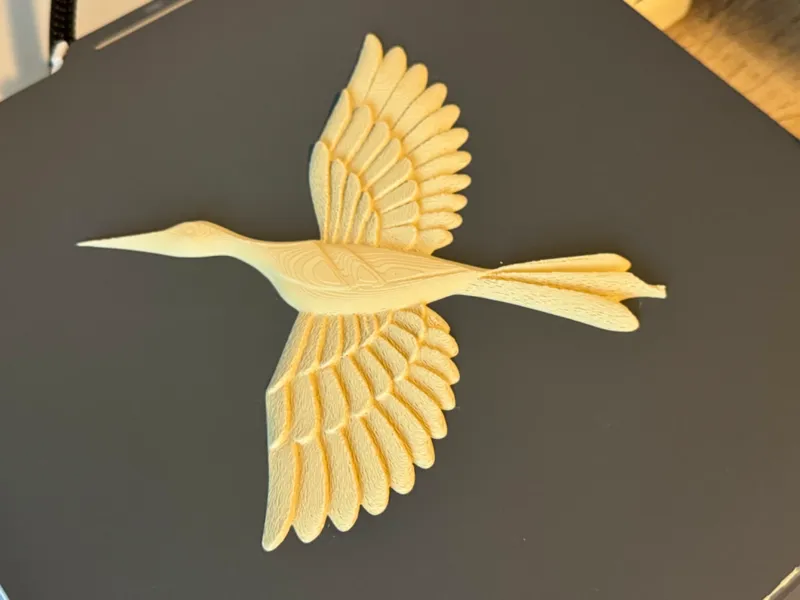 Elegant 3D Bird Wall Relief