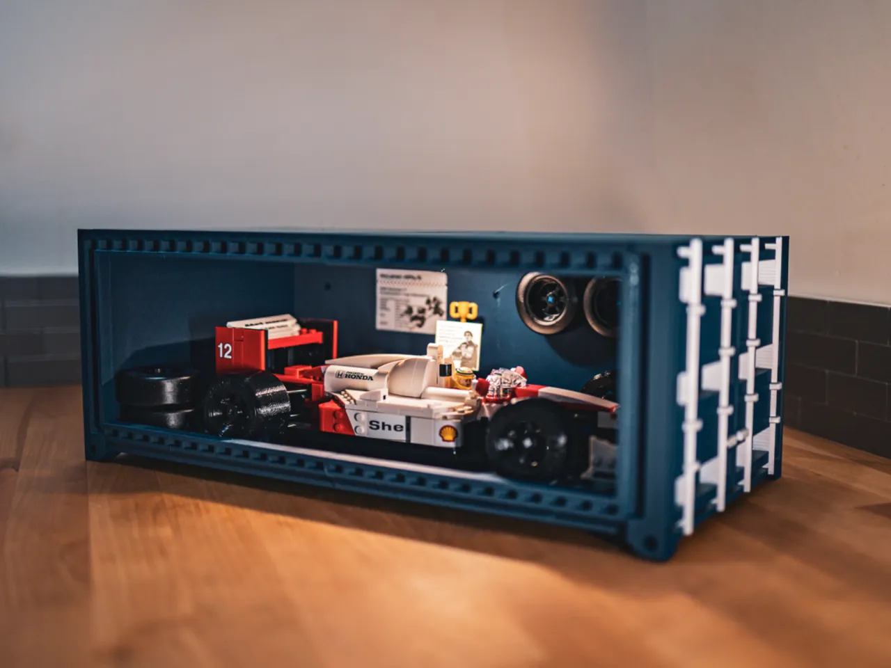Shipping Container Monitor Riser Display view 4