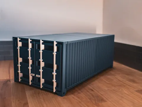 Shipping Container Monitor Riser Display view 2
