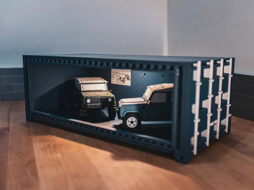 Shipping Container Monitor Riser Display by DKprints MakerWorld ...