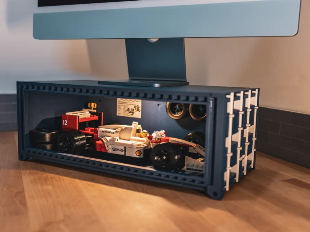 Shipping Container Monitor Riser Display by DKprints - MakerWorld