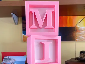 Letter cubes