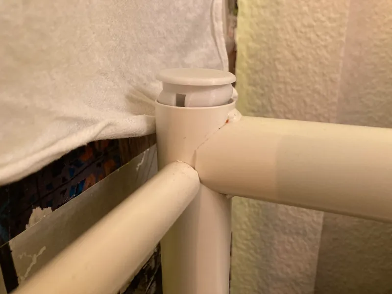 Ikea Metallbett Endrohr Abdeckung