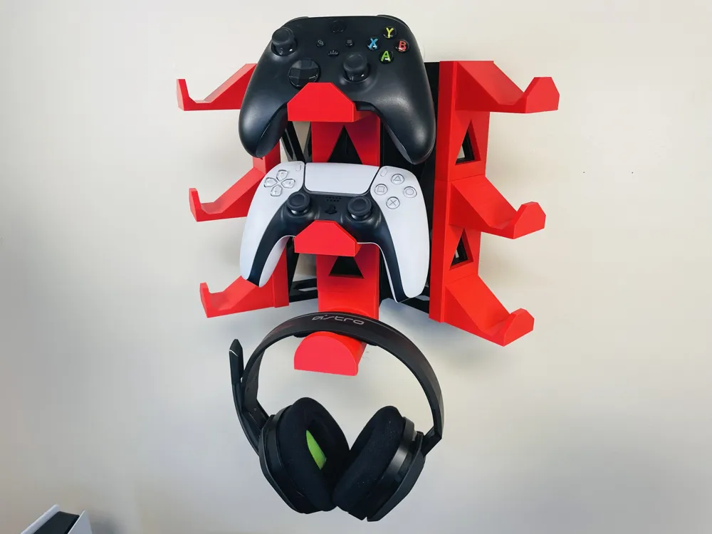 Controller and Headset Wall Mount - Free 3D Print Model - MakerWorld