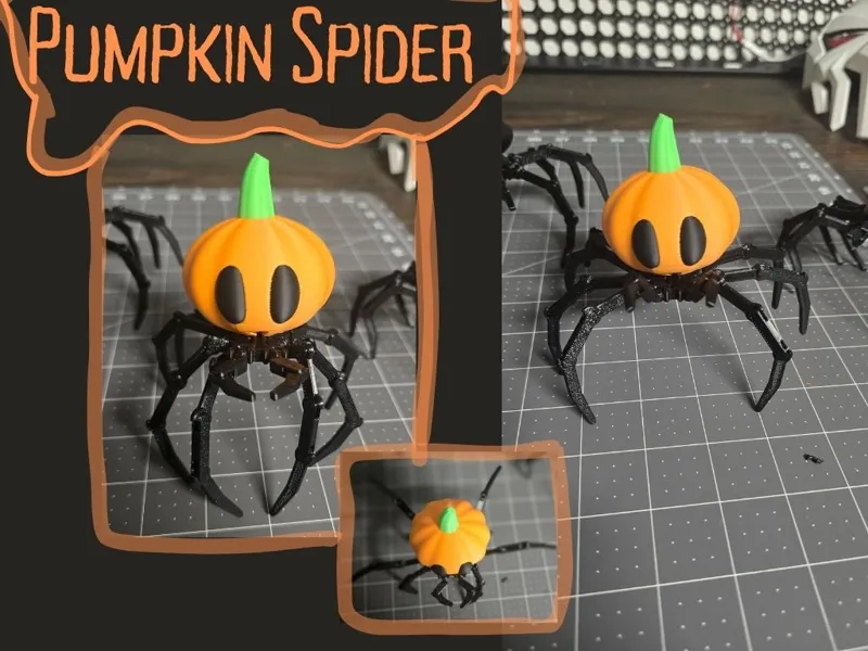 Articulated Pumpkin Spider.