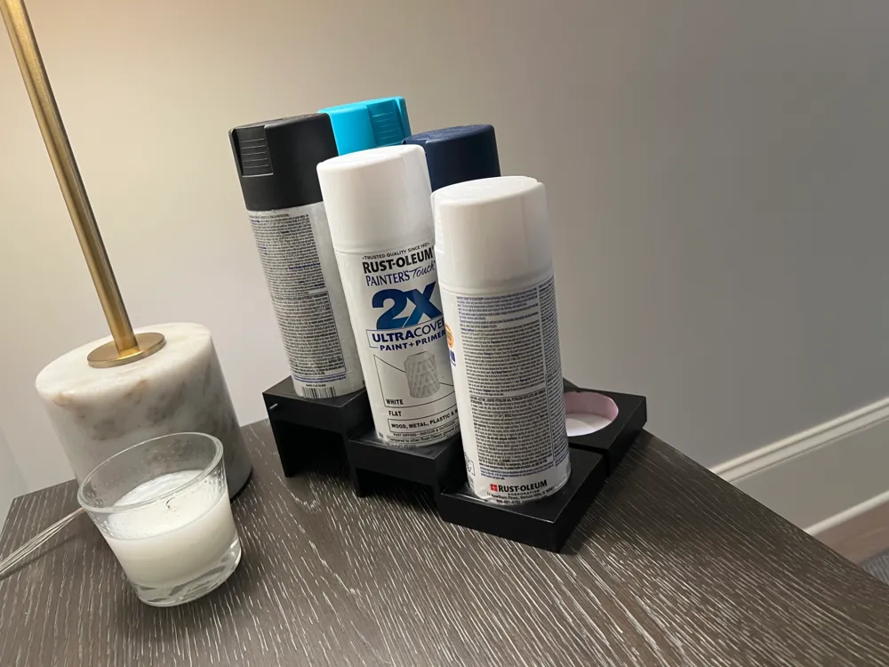 Modular spray paint shelf by Stuart Makes Stuff MakerWorld