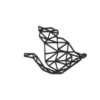 Duo de chats low poly muraux — photo 3