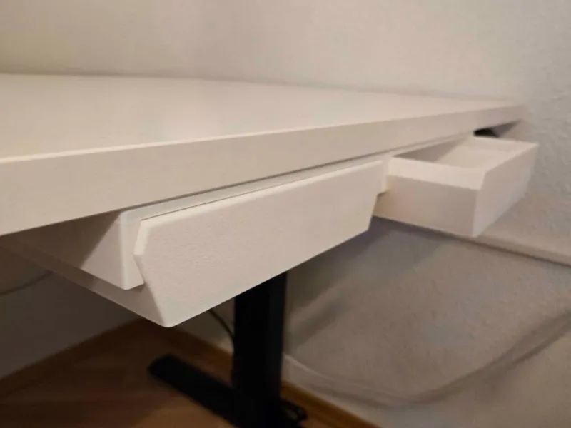 Underdesk Drawer with variable inserts