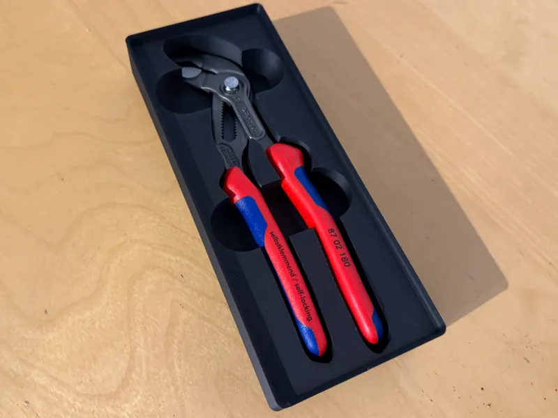 Gridfinity Knipex Cobra 87 02 180 Waterpump Pliers